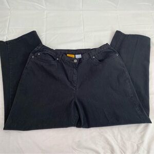 Ruby Rd. Petite Comfort Fit Black Jeans Women’s Size 16P Stretch Denim